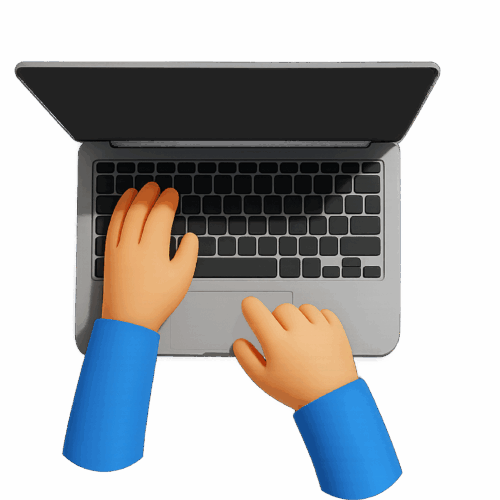 PPC - Laptop with hands