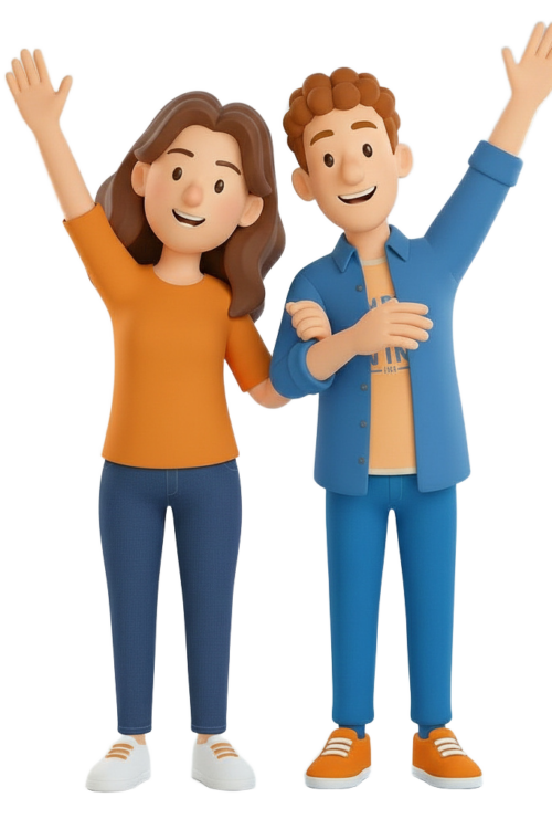 Couple happy